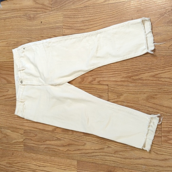 Frame Denim Cream Straight Leg Jeans - Picture 1 of 9